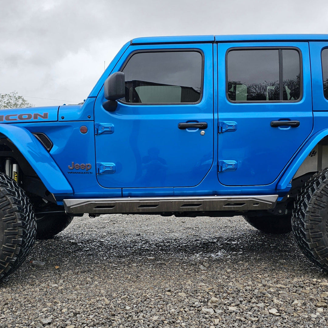 Frame mounted rock sliders