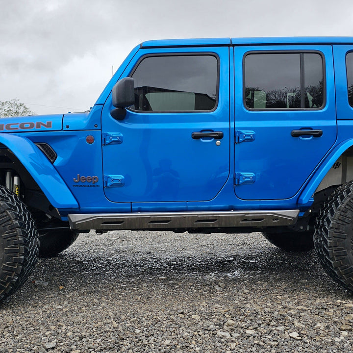 Frame mounted rock sliders