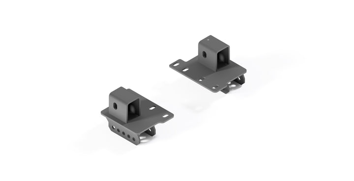 Bolt-on shackle relocation brackets