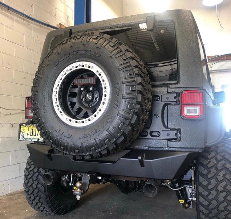 JK / JKU Predator Mid Width Rear Bumper - CavFab