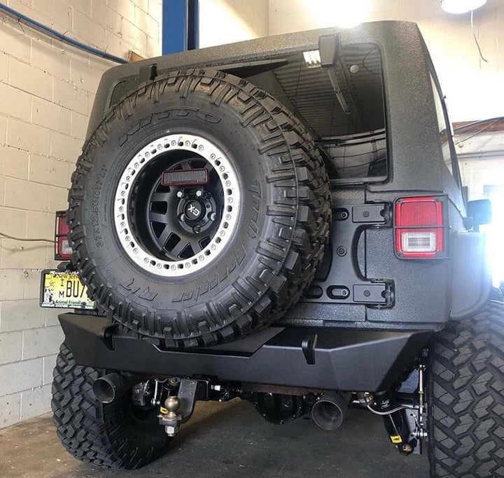 JK / JKU Predator Mid Width Rear Bumper - CavFab