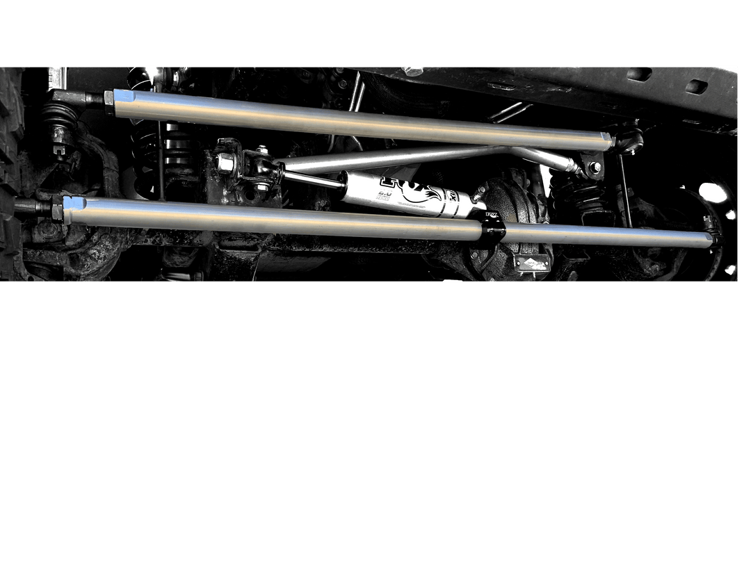 BOLT ON JK 7075 Aluminum 1 Ton Steering Kit (Tie Rod & Drag Link) - CavFab
