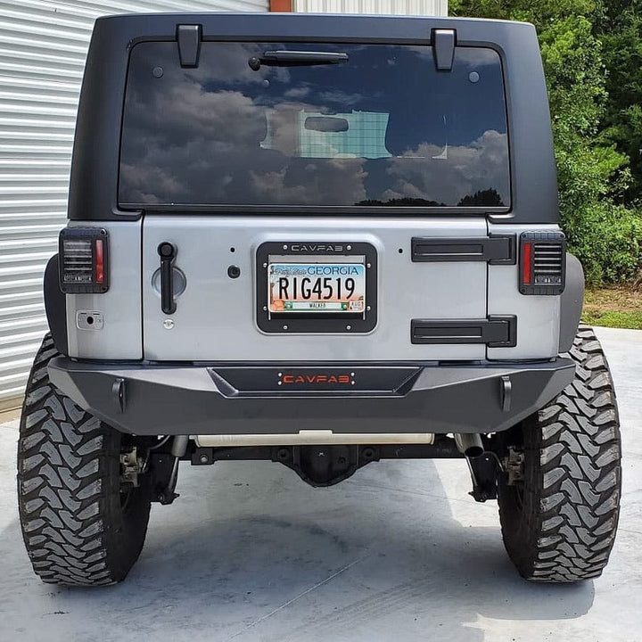 JK / JKU Crawler Full Width Rear Bumper - CavFab