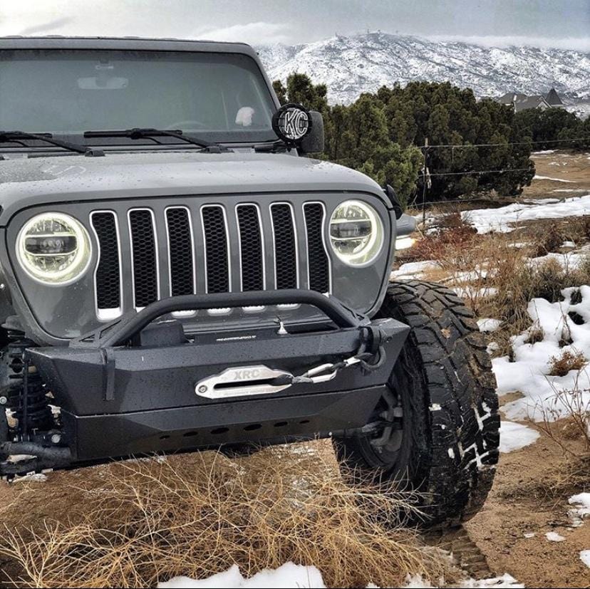 JK / JKU Predator Front Bumper Skid Plate - CavFab