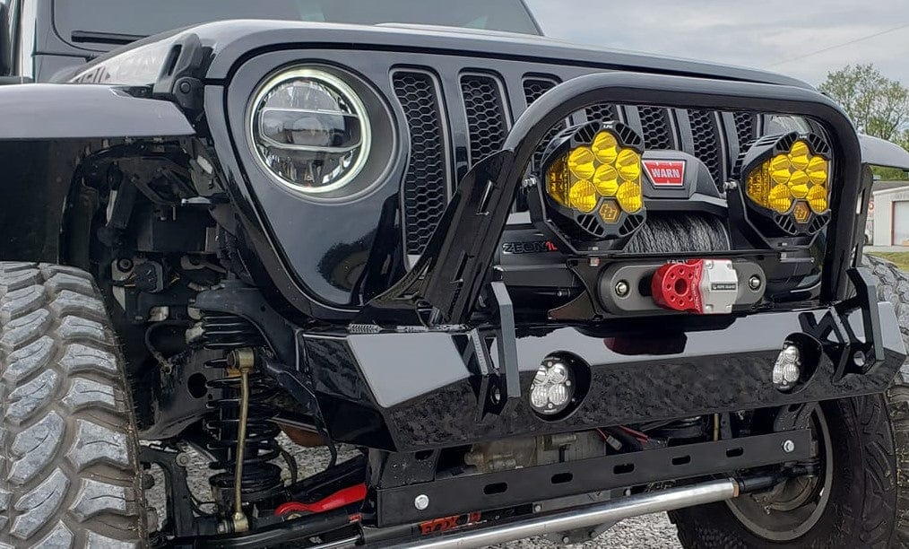 JK / JL / JT Rampage Front Bumper W/ Rampage Hoop - CavFab