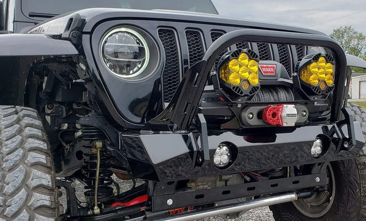 JK / JL / JT Rampage Front Bumper W/ Rampage Hoop - CavFab