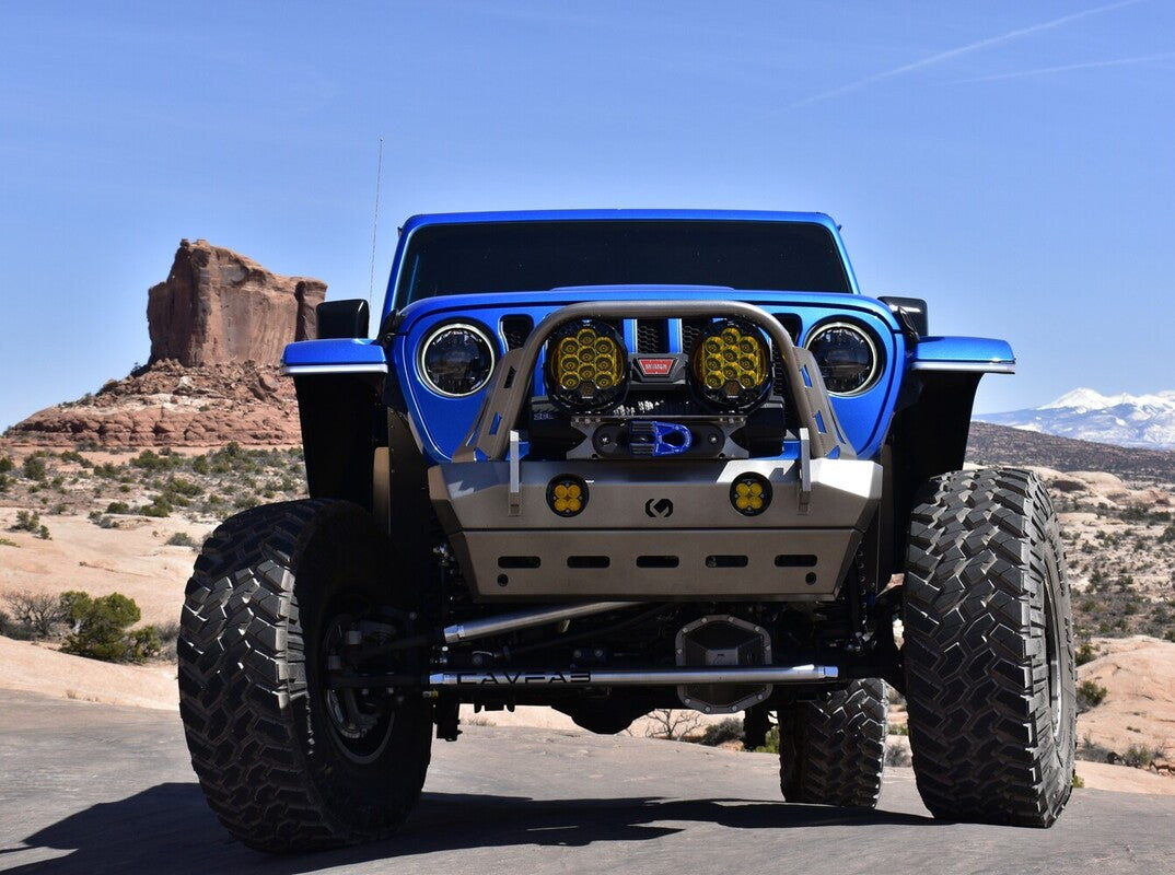 front shot of a Jeep outside to show Bronco vs Jeep