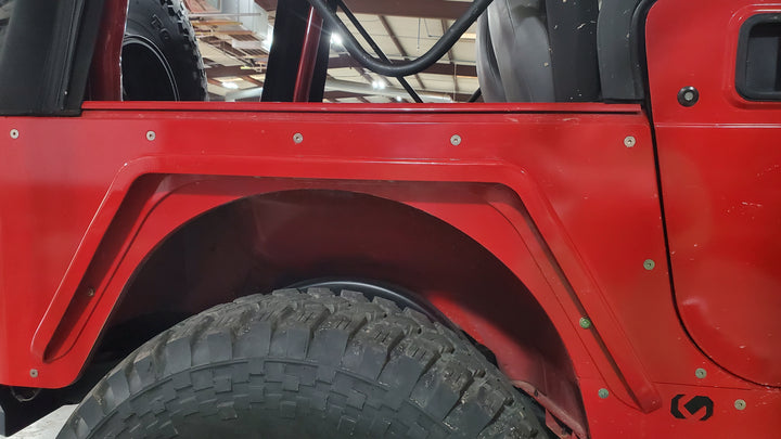 Rear Fender Flare [2"] - BOLT ON (TJ / LJ) - CavFab