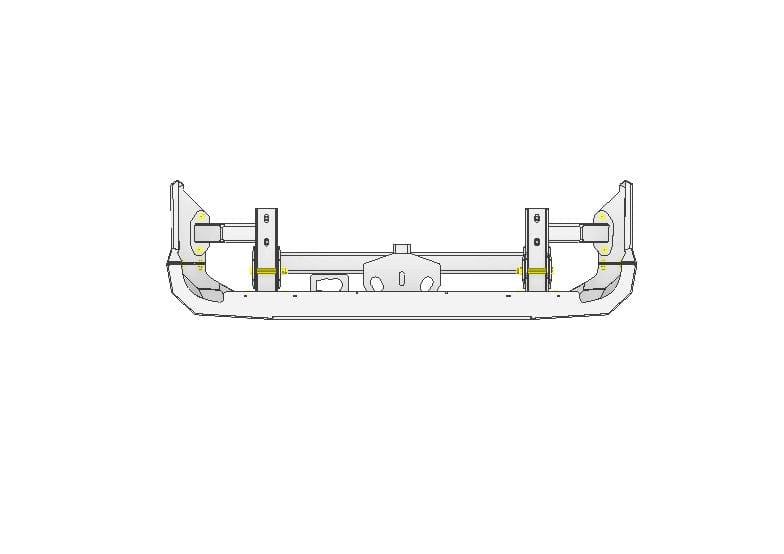 gladiator rear bumper with hitch