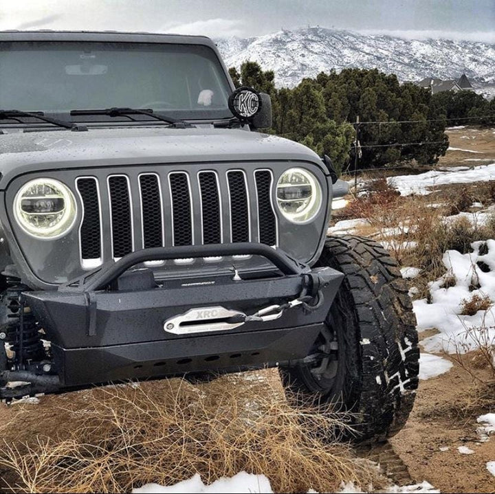 JK / JKU Predator Front Bumper Skid Plate - CavFab
