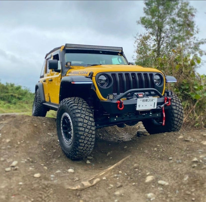 JK / JKU Predator Front Bumper - CavFab